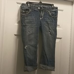 Denim capris size 8